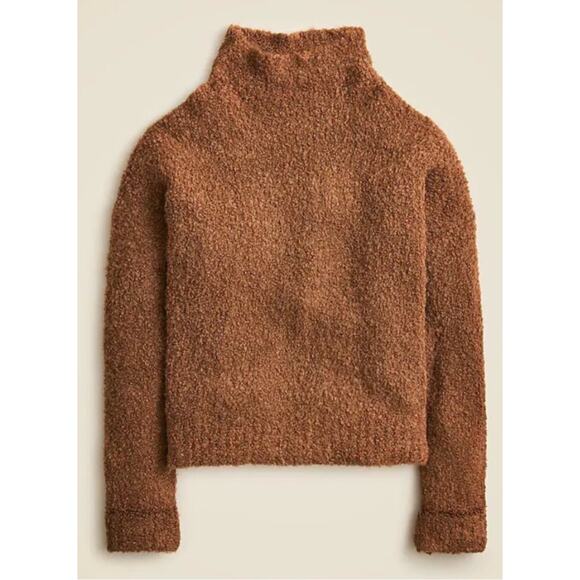 J. Crew Boucle Textured Oversized Turtleneck Sweater Women's Sz. S - Picture 1 of 6
